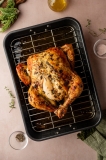 Juicy Herb-Roasted Chicken with Garlic, Lemon & Fresh Herbs