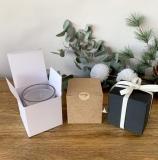 Gift Boxes Kraft Eco Premium Card Square Business Packaging Candle Retail White