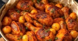 Oven-Baked Chicken with Potatoes | Arabic Food Recipes