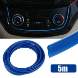 5 M Car Interior Decor Blue Point Edge Gap Door Panel Molding Line Accessories