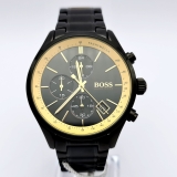 NEW GENUINE HUGO BOSS GRAND PRIX HB1513578 MENS WATCH STAINLESS STEEL BLACK
