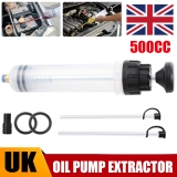 500cc Car Oil Fluid Extractor Fluid Syringe Pump Manual Suction Transfer Filling