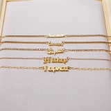 Personalised Name Pendant Silver Gold Name Necklace • Jewellery Gift For Her •