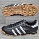 Adidas Rom 2011 Trainers UK 11 Men’s Black Leather Gum Sole Retro Originals