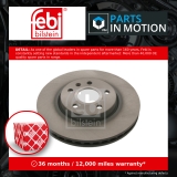 2x Brake Discs Pair Vented Front 321mm 39196 Febi Set 13501320 0569064 0569083