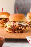 Easy BBQ Chicken Sliders in the Slow Cooker 🍒