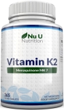 Vitamin K2 MK-7 200mcg 365 Vegan Tablets | Bone Health | 12 Month Supply UK made