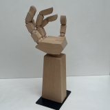 Ikea LANESPELARE Accessories Stand Poseable Wood Hand w/ Moveable Fingers