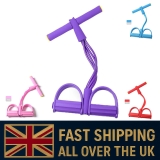 Multi-Function Exercise Tension Rope Foot Pedal Resistance Fitness Pull Bands UK