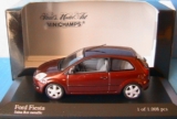 FORD FIESTA SALSA RED METALLIC 2002 MINICHAMPS 400081121 1/43 THREE TURING RED