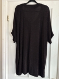 Matalan Women’s Plus Size Sparkly Evening Party Tunic Top Black Red Size 28