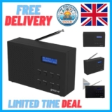 Compact Groov-e Paris DAB/FM Radio: Bluetooth Speaker & Travel-Friendly Design