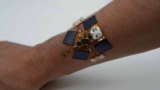 Wearable patch uses haptic alerts to detect gas and water hazards
