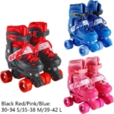 Children 4 Wheel Kids Boys Girls Double-row Quad Roller Skates Adjustable Boots