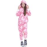 Kids Fleece A2Z Onesie One Piece Jumpsuit Tie Dye Pink Pyjamas Gift For Girls