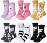 Lineman 6 Pack Kids Fuzzy Socks Size L (8-12years)