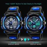 Kids Adults Sports Watch Waterproof Boys MultiFunction Analog Digital Wristwatch