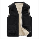 Men Faux Fur Gilet Coat Waistcoat Vest Fleece Lined Outerwear Top Thermal Casual