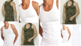 Men’s Undershirt Tight Vest, 100% Organic Cotton Tank Top Sleepwear Sleeveless