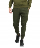 Nike Men’s Standard Fit Taper Leg Sweatpants Fleece Swoosh In Khaki