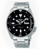 Seiko 5 Sport Automatic Watch Black Dial Stainless Steel Men’s Watch SRPD55K1