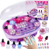 Nail Art Kit for Kids Girls Toys Gifts 5 6 7 8 9 10 11 Years with Peel off Nail