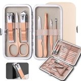 7/18 PCS MANICURE PEDICURE NAIL CARE SET CUTTER CLIPPERS KIT CASE FOR MEN WOMEN