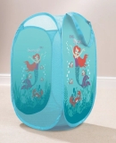 KIDS MERMAID BLUE LAUNDRY BASKET WASHING CLOTHES BIN FOLDABLE STORAGE HAMPER