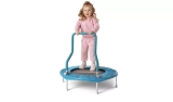 Sportspower Junior Trampoline 3ft Blue Handle Indoor & Outdoor Foldable Steel