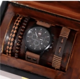 ✅4PCS Set Fashion Mens Sports Bracelet Watches For Men Military Quartz Wrist ✅