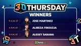 Martinez, Firouzja, Sarana Win Inaugural 3 0 Thursday Tournaments