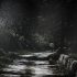 Black and white sea