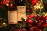 a little wine on your Christmas tree?