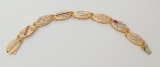 14K Diamond Ruby Spice Islands Bracelet / 1