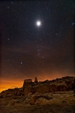 Martian Lunar Eclipse Landscape
