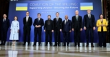 Utrikesminister Maria Malmer Stenergard i Kiev