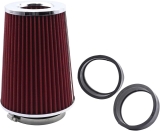 Universal Car Air Intake Modification Air Filter Core 76mm 101mm 3inch 4inch Mushroom Head Automobile Motorcycle Equipment Parts(76/89/101MM 3 in 1 (red))