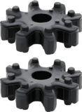 2 PCS Flexible Steering Coupler Replacement, Auto Power Steering Machine Column, 563152K000FFF Plastic Rubber Wheel, Steering Coupling Steering Column Motor Replace Accessories (2PCS)