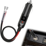 1 Pcs Car Replacement 12V/24V Cigarette Lighter with Male Plug and Lead, For Automobiles, Ships and Other Equipment, Such as Air Purifiers, GPS
