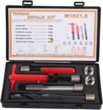 11Pcs M16x1.5 Thread Repair Kit, Stainless Steel Twist Drill Wrench, Thread Insert Tool Kit for Auto Parts, Industrial Equipment