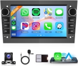 for Vauxhall Vivaro Astra Corsa Meriva Zafira Opel Wireless Carplay Android Auto Android Car Stereo with 7 Inch Touch Screen Car Radio GPS HiFi WiFi FM RDS Radio Bluetooth Reverse Camera