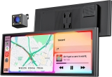 Krunia 9.26″ Wireless Portable Car Play Screen for Apple CarPlay & Android Auto, OTA Updates, Backup Camera, Mirror Link, 5.0 Bluetooth, Voice Control, GPS Navigation, FM