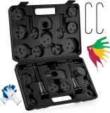 27pcs Brake Caliper Rewind Tool Universal Wind Back Kit (Black)