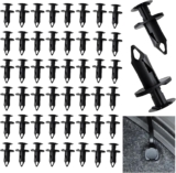 50Pcs Longer Panel Fixing Rivets Universal Automobile Lining Carpet Door | tough construction resists cracking, press lock without special equipment, prevents sagging loose panels, compact design