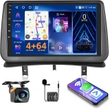 4G 64G for Renault Clio 3th 2006-2012 Radio Screen CarPlay Android 13 IPS 9″ Touchscreen Car Stereo Android Auto Backup Camera Bluetooth 5.0 GPS FM RDS EQ 13UI