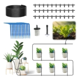 PChero Drip Irrigation System Kit, Garden Watering System with 10M Hose | 10 Drippers Distribution Tubing & Accessories, Auto Watering System, Water Saving, for Garden Greenhouse Plants Patio Lawn