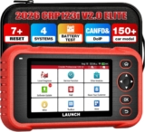 OBD2 Scanner LAUNCH CRP123i Car Diagnostic Tool, OBD Scanner with 4+System ENG/ABS/SRS/AT Diagnosis, 7+ Reset Throttle/Oil/SAS/DPF/ABS/Brake/BMS Auto, Lifetime Software Update
