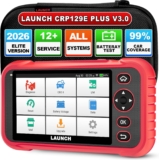 LAUNCH CRP129E PLUS V3 OBD2 Scanner All System Car Diagnostic Tool | 12+ Resets ABS Injector Oil EPB DPF SAS TPMS, Full Systems Scan, Lifetime Update, Professional UK Garage Grade