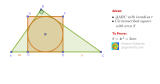 Geometric Challenge Right Triangle, Incircle, Circumscribed Square, Inradius, Area