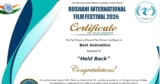 “Held Back” Wins “Best Animation” in Roshani